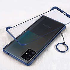 Handyhülle Hülle Crystal Hartschalen Tasche Schutzhülle S01 für Samsung Galaxy A51 5G Blau