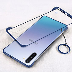 Handyhülle Hülle Crystal Hartschalen Tasche Schutzhülle S01 für Samsung Galaxy Note 10 Blau