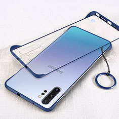 Handyhülle Hülle Crystal Hartschalen Tasche Schutzhülle S01 für Samsung Galaxy Note 10 Plus 5G Blau