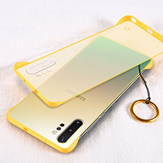 Handyhülle Hülle Crystal Hartschalen Tasche Schutzhülle S01 für Samsung Galaxy Note 10 Plus 5G Gelb