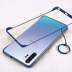 Handyhülle Hülle Crystal Hartschalen Tasche Schutzhülle S01 für Samsung Galaxy Note 10 Plus Blau