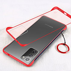 Handyhülle Hülle Crystal Hartschalen Tasche Schutzhülle S01 für Samsung Galaxy Note 20 5G Rot