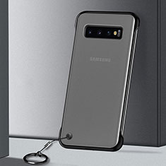 Handyhülle Hülle Crystal Hartschalen Tasche Schutzhülle S01 für Samsung Galaxy S10 5G Schwarz