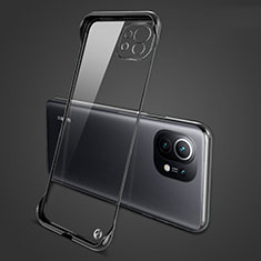 Handyhülle Hülle Crystal Hartschalen Tasche Schutzhülle S01 für Xiaomi Mi 11 5G Schwarz