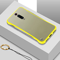 Handyhülle Hülle Crystal Hartschalen Tasche Schutzhülle S01 für Xiaomi Mi 9T Gelb