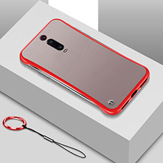 Handyhülle Hülle Crystal Hartschalen Tasche Schutzhülle S01 für Xiaomi Mi 9T Pro Rot