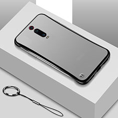 Handyhülle Hülle Crystal Hartschalen Tasche Schutzhülle S01 für Xiaomi Mi 9T Pro Schwarz