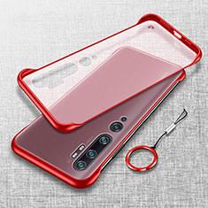 Handyhülle Hülle Crystal Hartschalen Tasche Schutzhülle S01 für Xiaomi Mi Note 10 Pro Rot