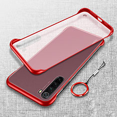 Handyhülle Hülle Crystal Hartschalen Tasche Schutzhülle S01 für Xiaomi Redmi Note 8 (2021) Rot