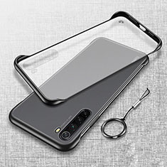 Handyhülle Hülle Crystal Hartschalen Tasche Schutzhülle S01 für Xiaomi Redmi Note 8 (2021) Schwarz