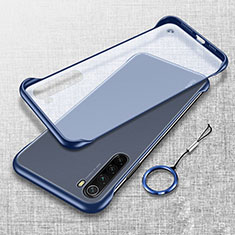 Handyhülle Hülle Crystal Hartschalen Tasche Schutzhülle S01 für Xiaomi Redmi Note 8 Blau