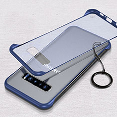 Handyhülle Hülle Crystal Hartschalen Tasche Schutzhülle S02 für Samsung Galaxy S10 5G Blau