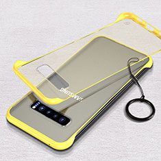Handyhülle Hülle Crystal Hartschalen Tasche Schutzhülle S02 für Samsung Galaxy S10 5G Gelb