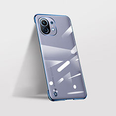 Handyhülle Hülle Crystal Hartschalen Tasche Schutzhülle S02 für Xiaomi Mi 11 5G Blau