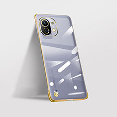 Handyhülle Hülle Crystal Hartschalen Tasche Schutzhülle S02 für Xiaomi Mi 11 5G Gold