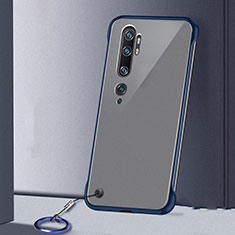 Handyhülle Hülle Crystal Hartschalen Tasche Schutzhülle S02 für Xiaomi Mi Note 10 Pro Blau