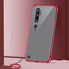 Handyhülle Hülle Crystal Hartschalen Tasche Schutzhülle S02 für Xiaomi Mi Note 10 Pro Rot