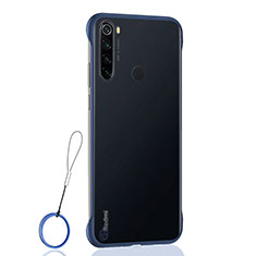 Handyhülle Hülle Crystal Hartschalen Tasche Schutzhülle S02 für Xiaomi Redmi Note 8 (2021) Blau