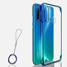 Handyhülle Hülle Crystal Hartschalen Tasche Schutzhülle S03 für Huawei Nova 5i Blau