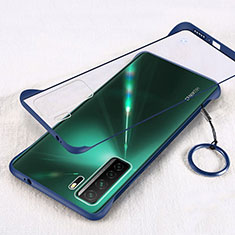 Handyhülle Hülle Crystal Hartschalen Tasche Schutzhülle S03 für Huawei P40 Lite 5G Blau