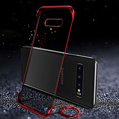 Handyhülle Hülle Crystal Hartschalen Tasche Schutzhülle S03 für Samsung Galaxy S10 5G Rot
