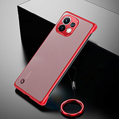 Handyhülle Hülle Crystal Hartschalen Tasche Schutzhülle S03 für Xiaomi Mi 11 5G Rot