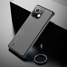 Handyhülle Hülle Crystal Hartschalen Tasche Schutzhülle S03 für Xiaomi Mi 11 Lite 4G Schwarz