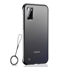 Handyhülle Hülle Crystal Hartschalen Tasche Schutzhülle S04 für Huawei Honor V30 5G Schwarz