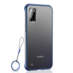 Handyhülle Hülle Crystal Hartschalen Tasche Schutzhülle S04 für Huawei Honor V30 Pro 5G Blau