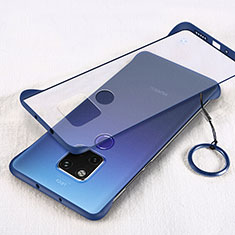 Handyhülle Hülle Crystal Hartschalen Tasche Schutzhülle S04 für Huawei Mate 20 X 5G Blau