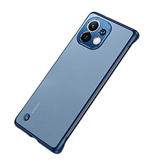 Handyhülle Hülle Crystal Hartschalen Tasche Schutzhülle S04 für Xiaomi Mi 11 5G Blau