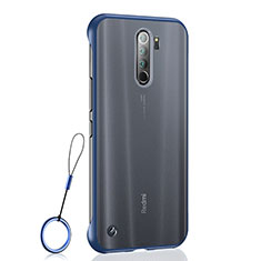 Handyhülle Hülle Crystal Hartschalen Tasche Schutzhülle S04 für Xiaomi Redmi Note 8 Pro Blau