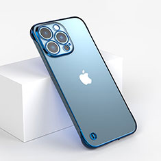 Handyhülle Hülle Crystal Hartschalen Tasche Schutzhülle WT1 für Apple iPhone 13 Pro Max Blau