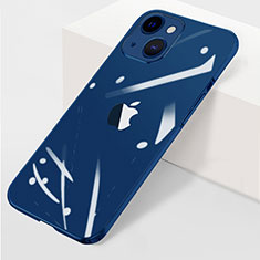Handyhülle Hülle Crystal Hartschalen Tasche Schutzhülle WT1 für Apple iPhone 14 Plus Blau
