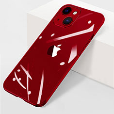 Handyhülle Hülle Crystal Hartschalen Tasche Schutzhülle WT1 für Apple iPhone 15 Rot