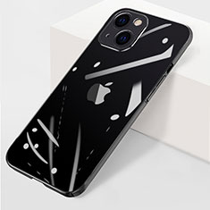 Handyhülle Hülle Crystal Hartschalen Tasche Schutzhülle WT1 für Apple iPhone 15 Schwarz