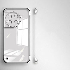 Handyhülle Hülle Crystal Rahmenlos Hartschalen Tasche Schutzhülle für OnePlus 11 5G Silber