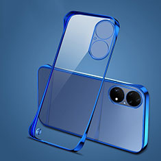 Handyhülle Hülle Crystal Rahmenlos Hartschalen Tasche Schutzhülle H03 für Huawei P50 Pro Blau