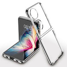 Handyhülle Hülle Crystal Tasche Schutzhülle AC1 für Huawei Pocket S Silber