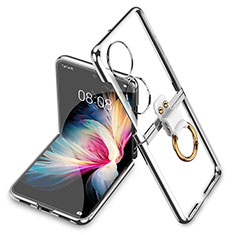 Handyhülle Hülle Crystal Tasche Schutzhülle AC2 für Huawei Pocket S Silber