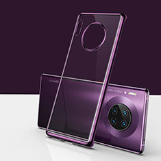 Handyhülle Hülle Crystal Tasche Schutzhülle H01 für Huawei Mate 30 5G Violett