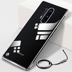 Handyhülle Hülle Crystal Tasche Schutzhülle H01 für OnePlus 8 Pro Silber