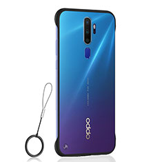 Handyhülle Hülle Crystal Tasche Schutzhülle H01 für Oppo A9 (2020) Schwarz