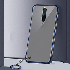 Handyhülle Hülle Crystal Tasche Schutzhülle H01 für Xiaomi Poco X2 Blau