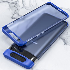 Handyhülle Hülle Crystal Tasche Schutzhülle H02 für Samsung Galaxy A80 Blau