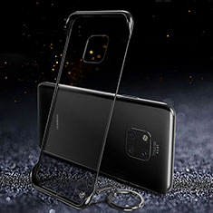 Handyhülle Hülle Crystal Tasche Schutzhülle S01 für Huawei Mate 20 Pro Schwarz