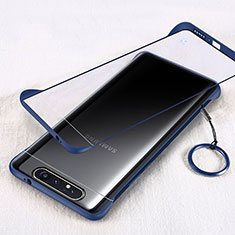 Handyhülle Hülle Crystal Tasche Schutzhülle S01 für Samsung Galaxy A80 Blau