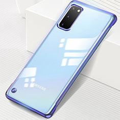 Handyhülle Hülle Crystal Tasche Schutzhülle S01 für Samsung Galaxy S20 5G Blau