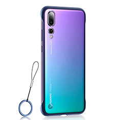 Handyhülle Hülle Crystal Tasche Schutzhülle S02 für Huawei P20 Pro Blau