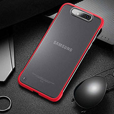 Handyhülle Hülle Crystal Tasche Schutzhülle S02 für Samsung Galaxy A80 Rot